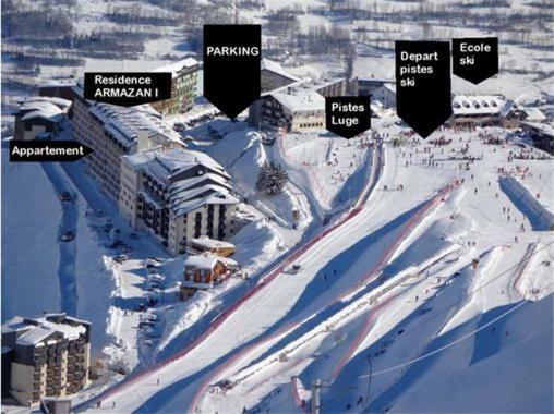 L'Armazan - Studio Pieds De Piste Plat D'Adet Saint-Lary-Soulan Eksteriør bilde